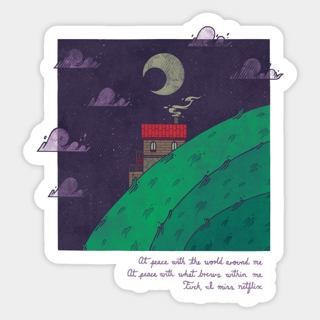 At Peace Sticker by againstbound